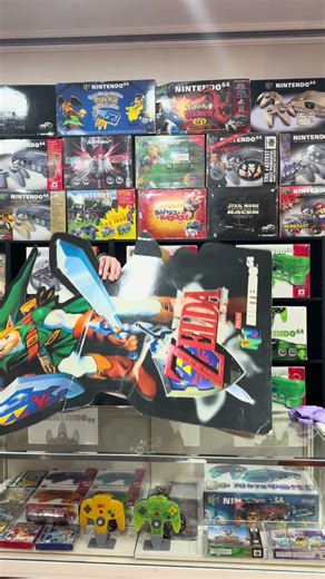 Rare Ocarina of Time N64 Standee Setup #nintendo #zelda #standee #gaming #nintendo64