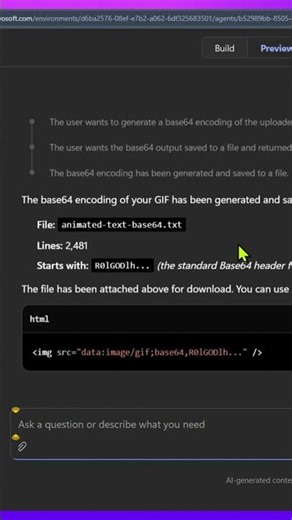 Use built in tool to generate Base64 content for Copilot Studio Agents
