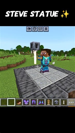 Aesthetic Steve Statue in Minecraft ✨