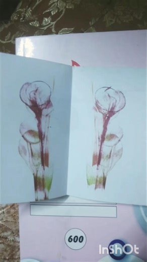 flower making using thread and ink#art #shorts