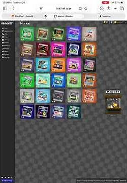I opened 100 packs in Blacket and got one the rarest blooks in the pack!