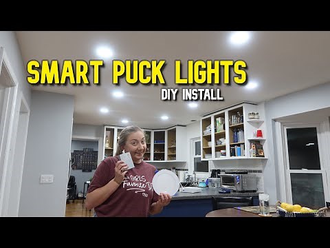 DIY - Installing 50+ LED Smart Puck Ceiling Lights (Super Bright)