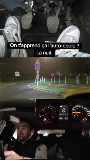 Comment monter les vitesses en arrivant sur l'autoroute la nuit sans visibilité et comment changer de voie ? 🛣️🚗💨 #Conduite #Sécurité #nuit #voiture #permis