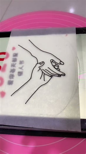 Homemade chocolate paste transfer tutorial #hand-painted cake #cake training