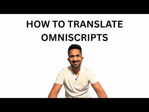 How To Translate Omniscripts and Flexcards
