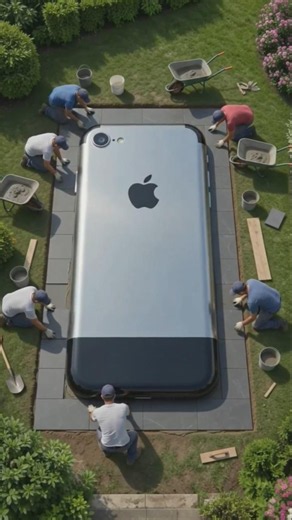 I Built a Giant iPhone X in My Backyard! 🤯📱 | Satisfying AI Transformation #shorts