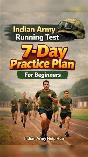 Indian Army Running Test | 7 Day Practice Plan | Distance & Time