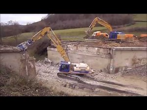 démolition d'un pont à La Rochepot#1