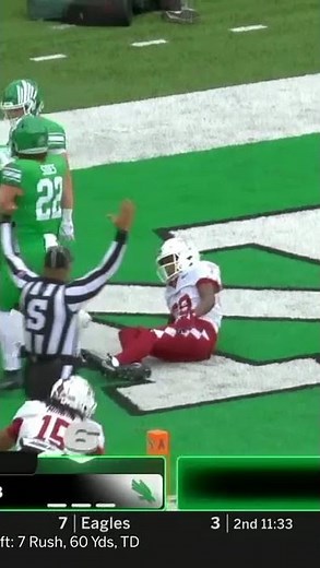 Cameron Dorner with a spectacular catch for 77-yard Touchdown vs. Temple