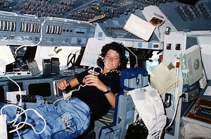 This Day in Science History 6/18/1983: The space shuttle Challenger is launched carrying Sally Ride, the first American woman in space. | Space