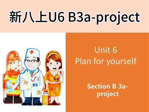 新八上Unit 6 Section B 3a-project课 情感升华太到位了，让人意想不到。新课标课件，每单元课件有！！初中英语课件制作