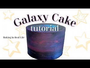 How to make a #buttercream galaxy #cake