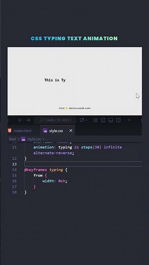 CSSTyping Animation #javascript #typescript #refactoring