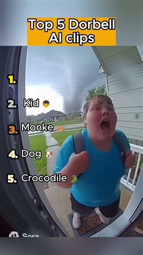 Top 5 Sora AI Dorbell Clips #ai #meme #sora