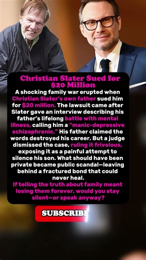 Christian Slater vs. His Father: The Scandal You Never Knew