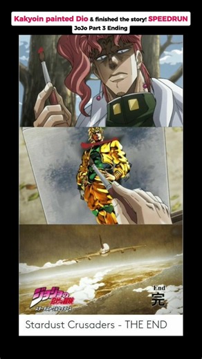 Kakyoin painted Dio & finished the story! SPEEDRUN 🏃💨 | JoJo Part 3 Ending