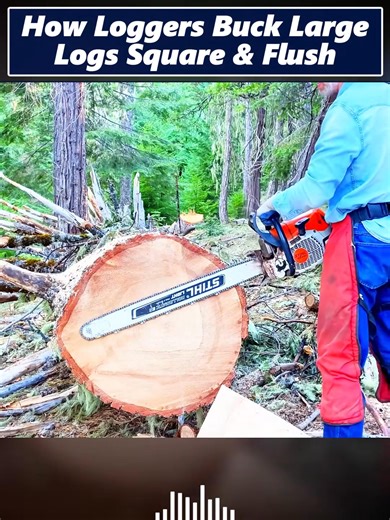 29K views · 227 reactions | How Loggers Buck Large Logs Square Flush | Ruimfor | Facebook