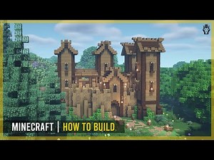 Minecraft How to Build a Wooden Castle (Tutorial)