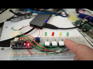 Simon Game - Made with an Arduino Nano, 4 buttons, 4 LEDs and a piezo sounder