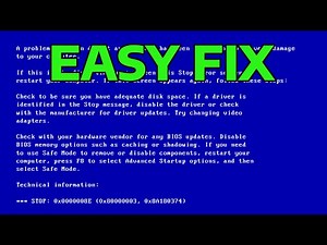 How To Fix Blue Screen Stop Code Error 0x0000008E in Windows
