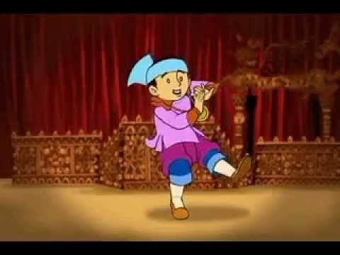 Myanmar cartoon animation(traditional dancing)