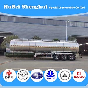 [Hot Item] Bulk Milk Collection Tanker Milk Transfer Tank Truck 3 Axle Semi Trailer for Stainless Steel Milk Delivery