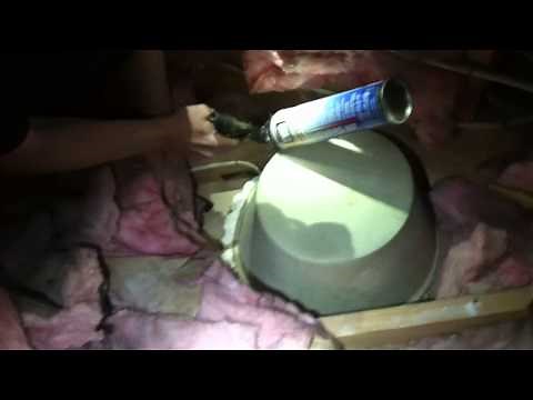 Installing a Ten Mat recessed light cover over a non-IC recessed light