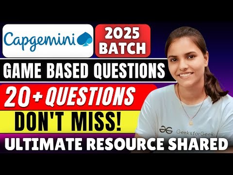 Capgemini Exam Questions 2025 Batch | Capgemini Games Based Aptitude Questions #capgemini_exam_2025