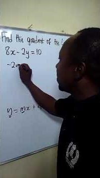 Gradient of a line #education #viralmaths #maths