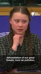 Sweden's teenage activist Greta Thunberg choked backed tears as she begged EU leaders to act on climate change like they did on Notre-Dame. | SBS News