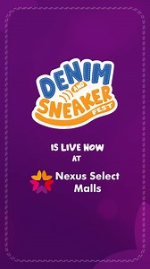 3.1K reactions | Step up. Stand out.  From classic denims to bold sneakers, grab your top picks at Denim and Sneaker Fest, live now at Nexus Select Malls. Visit today! #DenimAndSneakerFest #NexusSelectMalls #NexusAhmedabadOne #AO #Denims #Sneakers #LiveNow | Nexus Ahmedabad One | Facebook