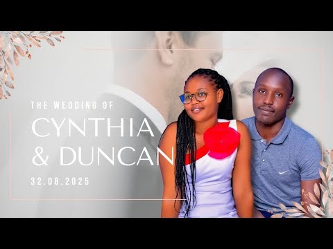 THE WEDDING OF CYNTHIA AND DUNCAN