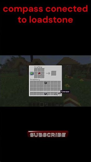 how to connect loadstone to compass 🧭 #minecraft #gaming #minecraftshorts #shorts