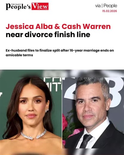 The Daily People's View on Instagram: "Jessica Alba & Cash Warren Finalize Divorce: End of a 16-Year Era After two years of separation, Cash Warren has officially filed to finalize his divorce from Honest Company founder Jessica Alba. The uncontested filing reveals a clean break, with no spousal support requested. Despite the split, the pair remains dedicated to co-parenting their three children, while Alba has recently moved on with new flame, actor Danny Ramirez. #JessicaAlba #CashWarren #Cele