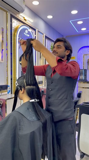 Perfect long layer haircut 💇‍♀️ | Long layers cut 👍 #growthmindset #effortlesshair #mediumhair #yt
