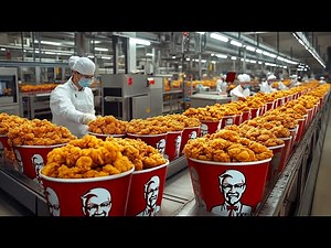 How KFC’s Iconic Fried Chicken is Made in Modern Factory | Crispy Fried Chicken Factory Process
