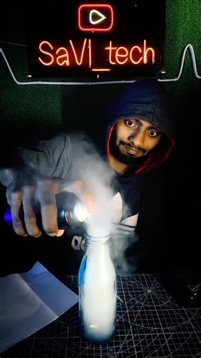 spray fire #trending #experiment #savitech