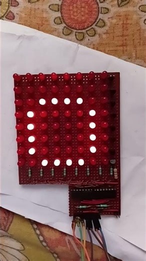 8*8 matrix display. #led #MatrixDisplay @SCIENCEMAKER