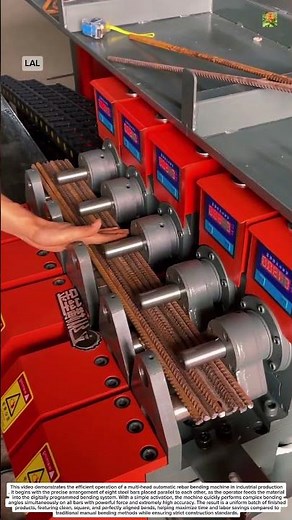 Multi Head Rebar Bending Machine Working With Perfect Precision