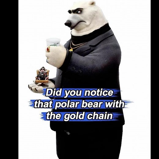 Did you notice that polar bear with the gold chain? He's the real Mr. Big#zootopia2#zootopia#disney