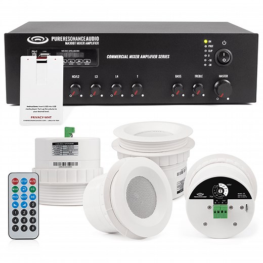 White Noise Sound Masking System Featuring 4 C3 3