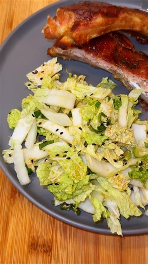 🥬 Crunchy Sesame Napa Cabbage Salad #shortsrecipe #shorts