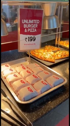 ₹199 Unlimited Pizza & Burger Challenge at KFC 😱 | Full Feast Vlog#KFC#KFCIndia#KFCUnlimited#Food