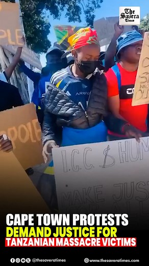 Cape Town Protests Demand Justice for Tanzanian Massacre Victims #CapeTownProtests #TanzaniaMassacre #JusticeForVictims #HumanRights #AfricaNews #ProtestForJustice | The Savera Times | Facebook
