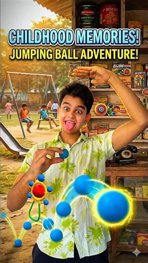 Childhood memories with Jumping Ball 🥎 😍| #shorts