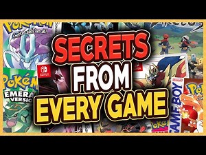 One Secret / Easter Egg From EVERY Pokémon Game That You Don't Know! (Main Series)