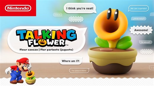 Super Mario Bros. Wonder "Talking Flower" toy launches March 12th, 2026, pre-orders open today
