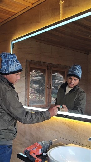 mirror light fitting#electrical #ytshorts #fyp