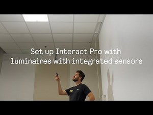 Set up luminaires with integrated sensor easily with Interact Pro