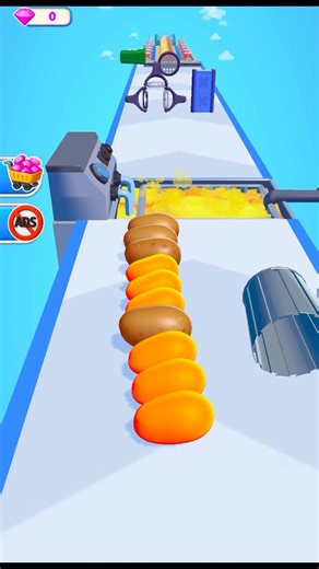 I BROKE POTATO RUSH 😱 UNLIMITED POTATO GLITCH #shorts#gaming#viral